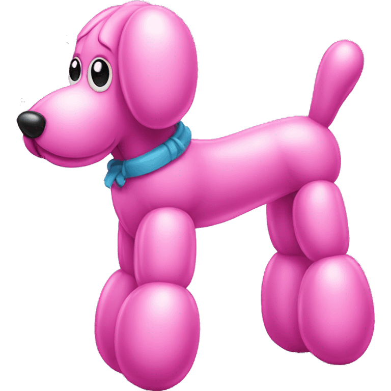 Pink balloon dog emoji