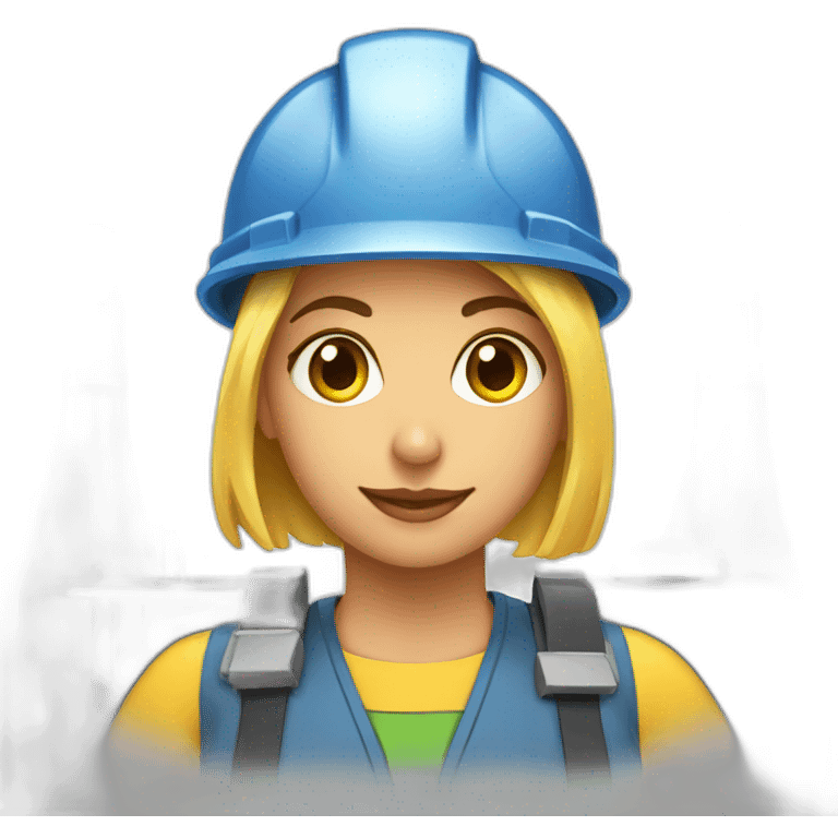 nuclear plant worker girl emoji