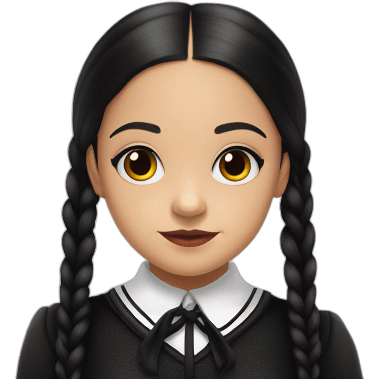 jenna ortega in wednesday addams emoji