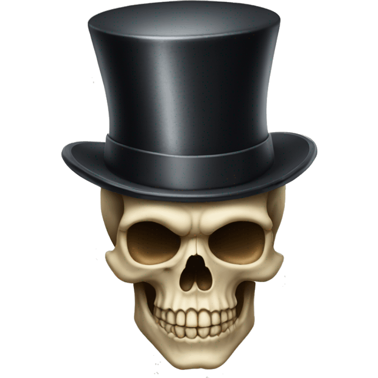 Skull with a top hat emoji