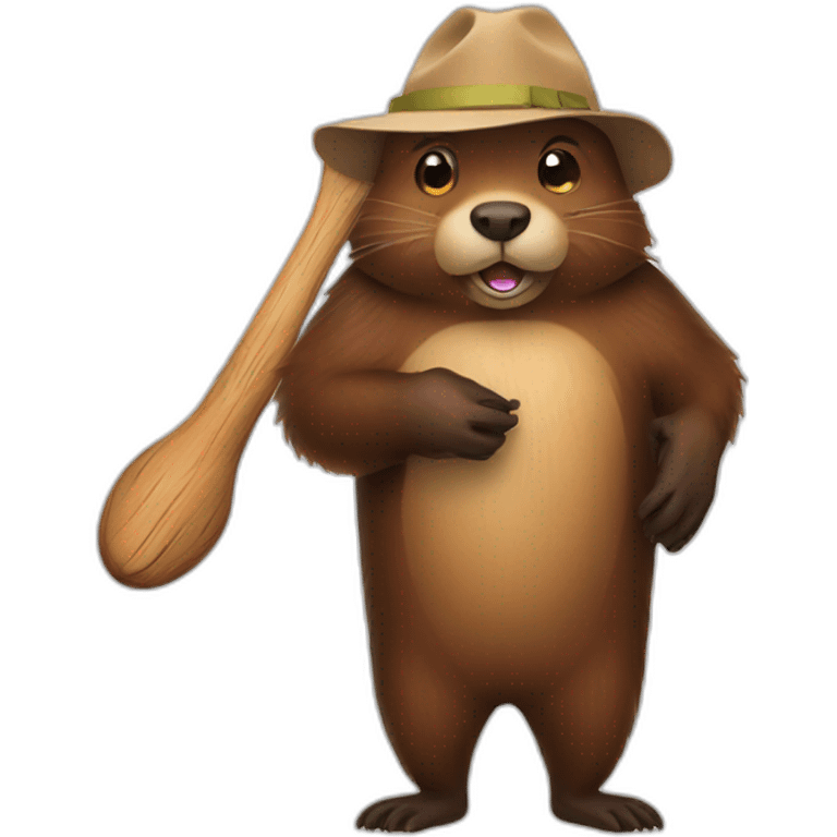 Drunken beaver emoji