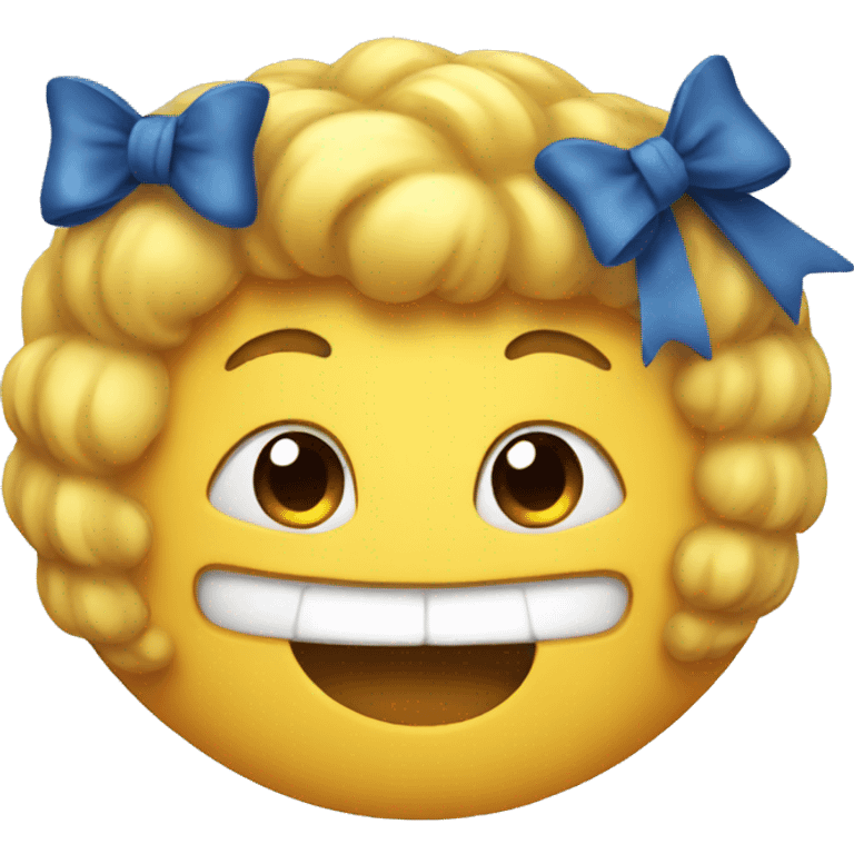 Emoji with bow emoji