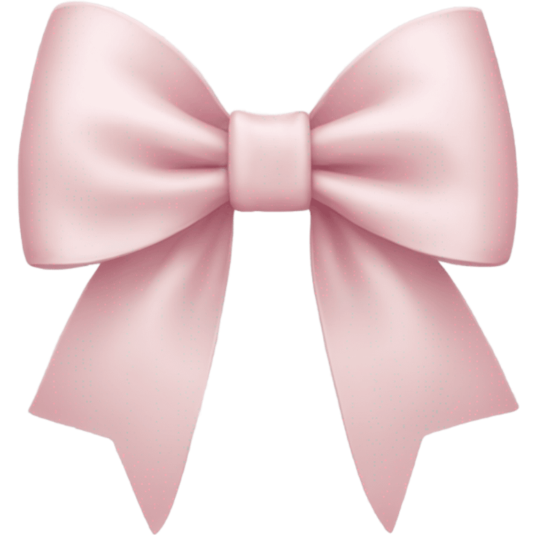 Pale Pink bow emoji