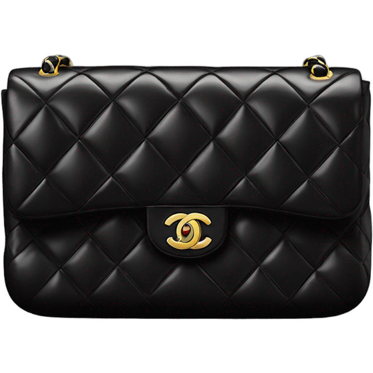 Chanel Classic Flap Bag Black emoji