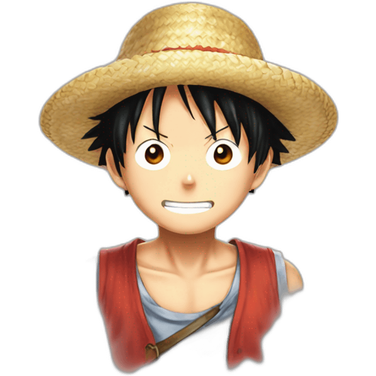 Straw hat luffy smaller emoji