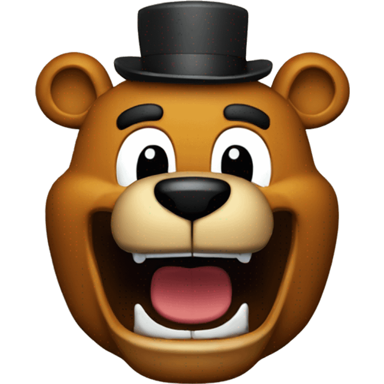 Freddy Fazbear Mewing emoji