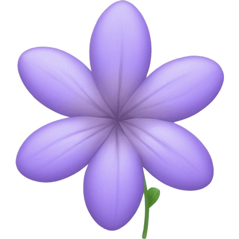 Pastel purple flower emoji