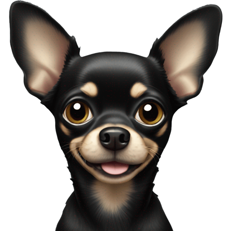 Black chihuahua  emoji