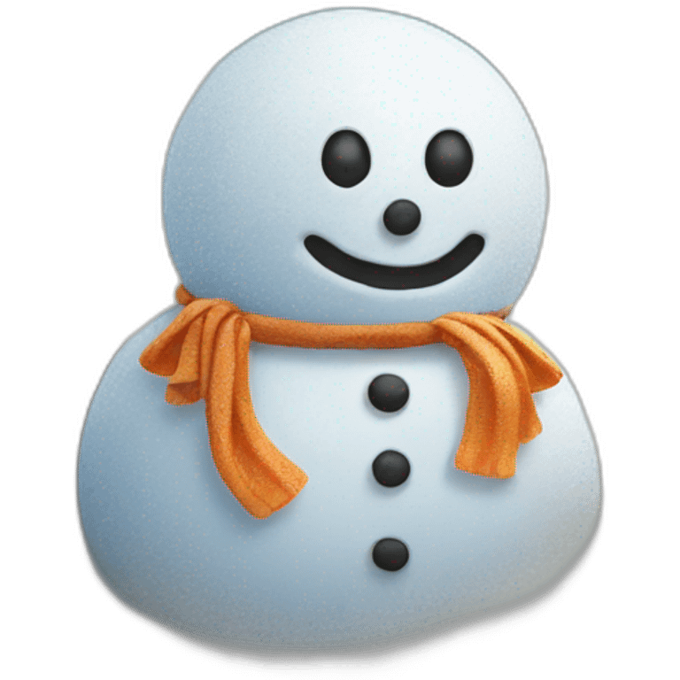 Snow man at the beach emoji