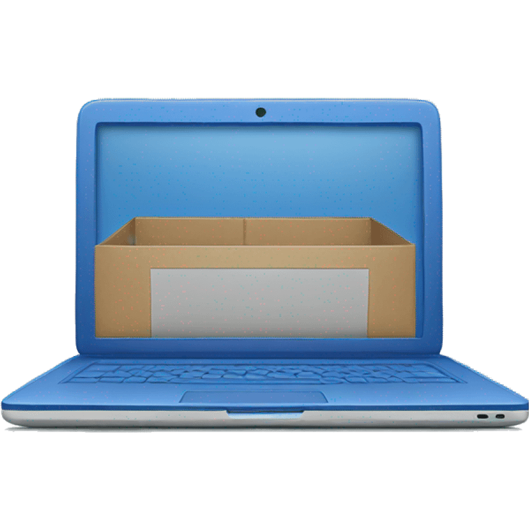 blue laptop emoji