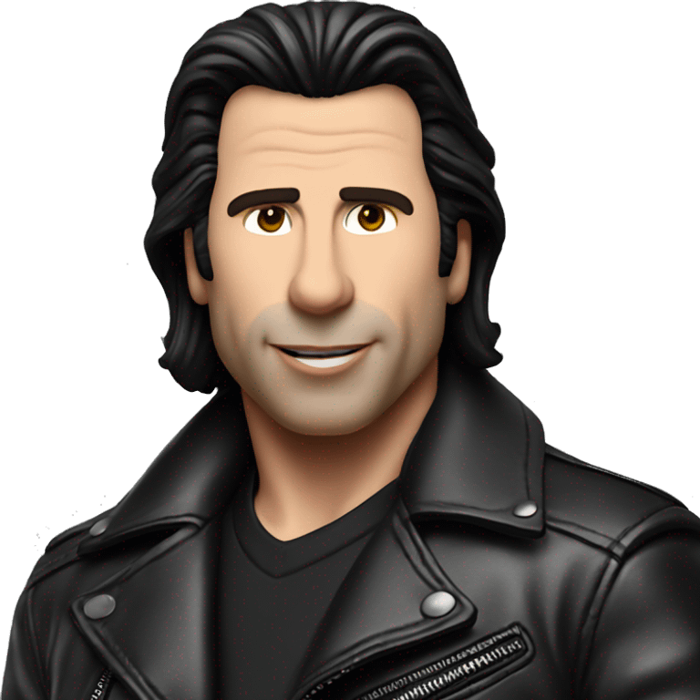 John travolta in leather jacket emoji