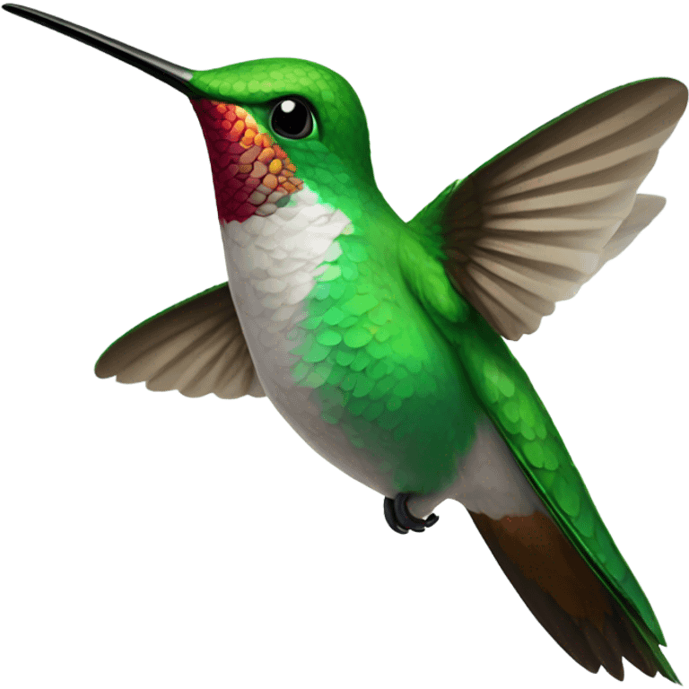 Hummingbird with glasses emoji