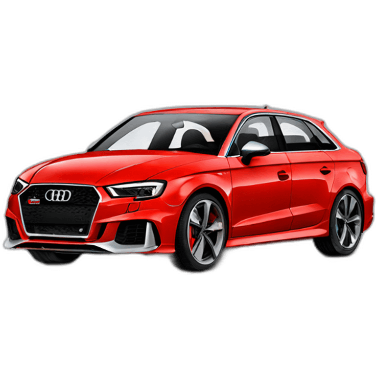 Audi rs3 rouge emoji