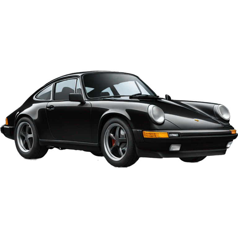 Black Porsche 911 emoji