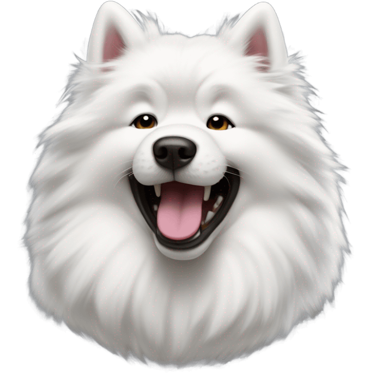 Samoyed howling emoji