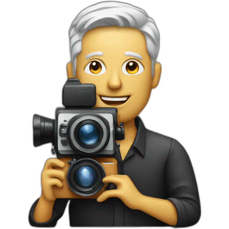 film director holding a cinema camera emoji