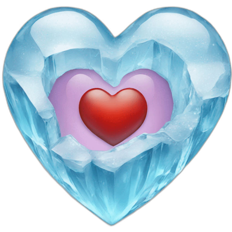 Heart + ice emoji