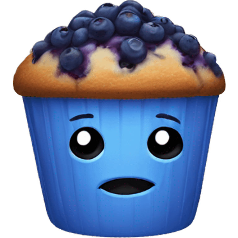 Blueberry muffin emoji