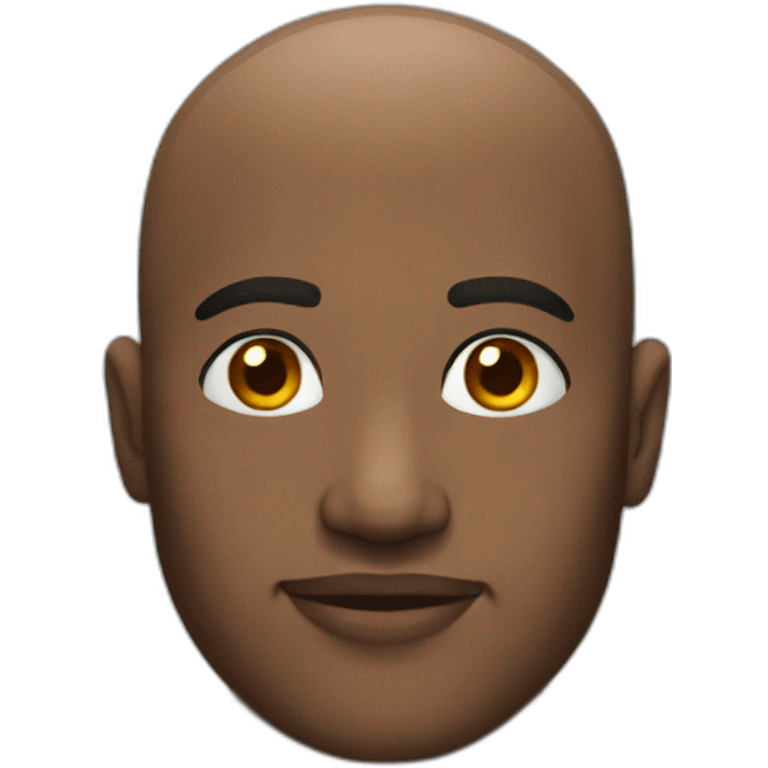 Bald black man emoji