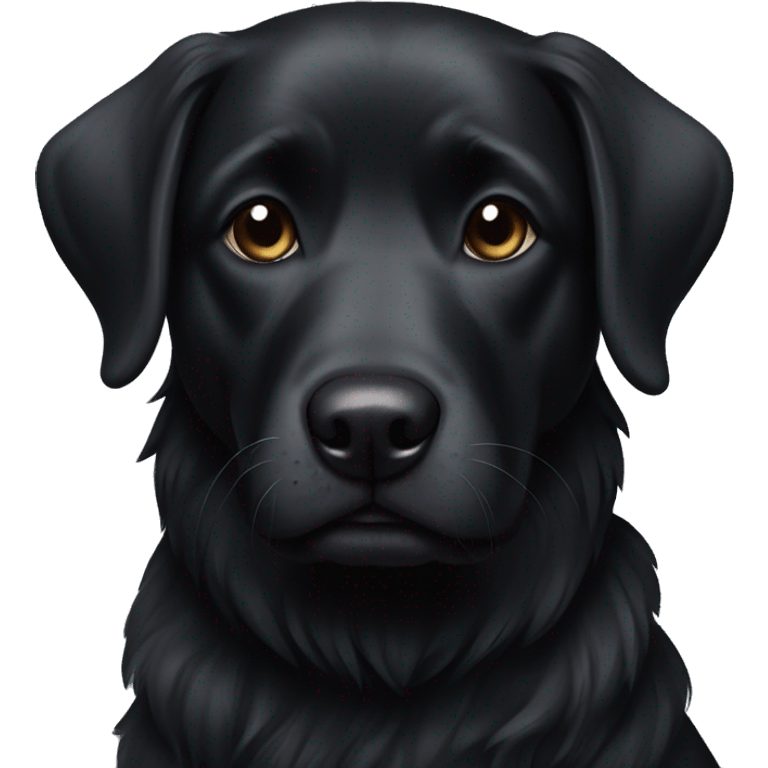 black dog emoji