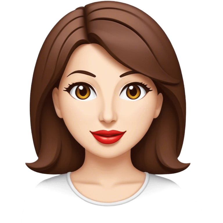 Cinematic Realistic Nancy Ajram Pop Culture Emoji, depicted with a charismatic modern portrayal of the celebrated singer rendered with crisp detail and energetic lighting. emoji