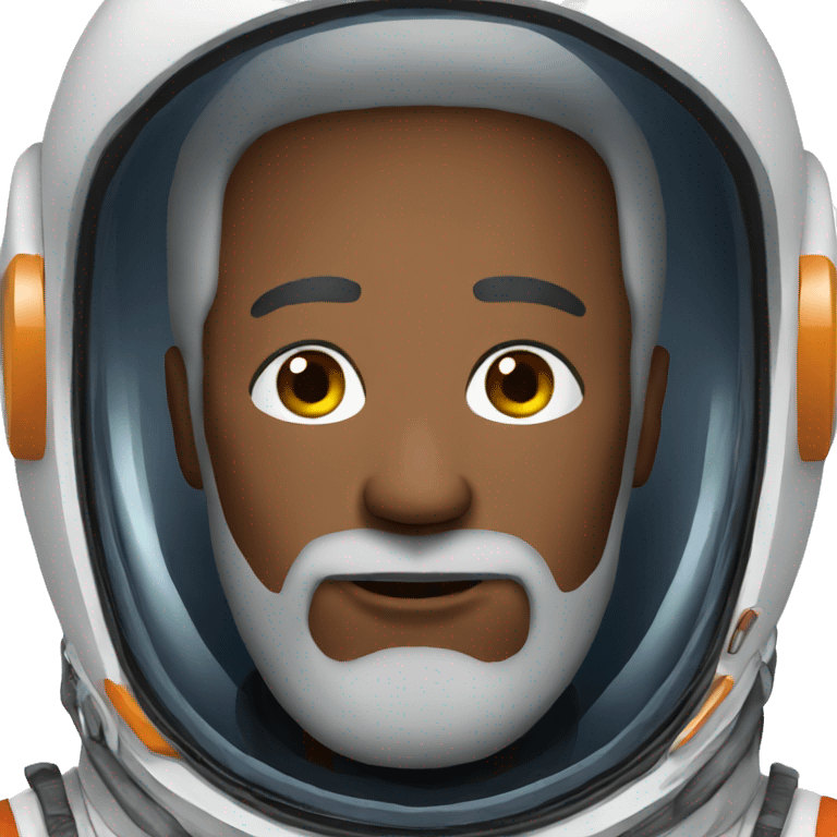 Beard man astronaut emoji