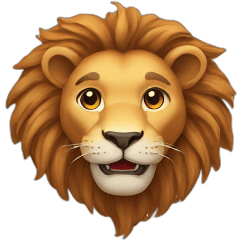 upside down lion emoji