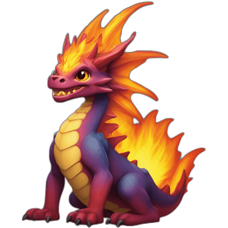 Dracaufeu chromatique emoji