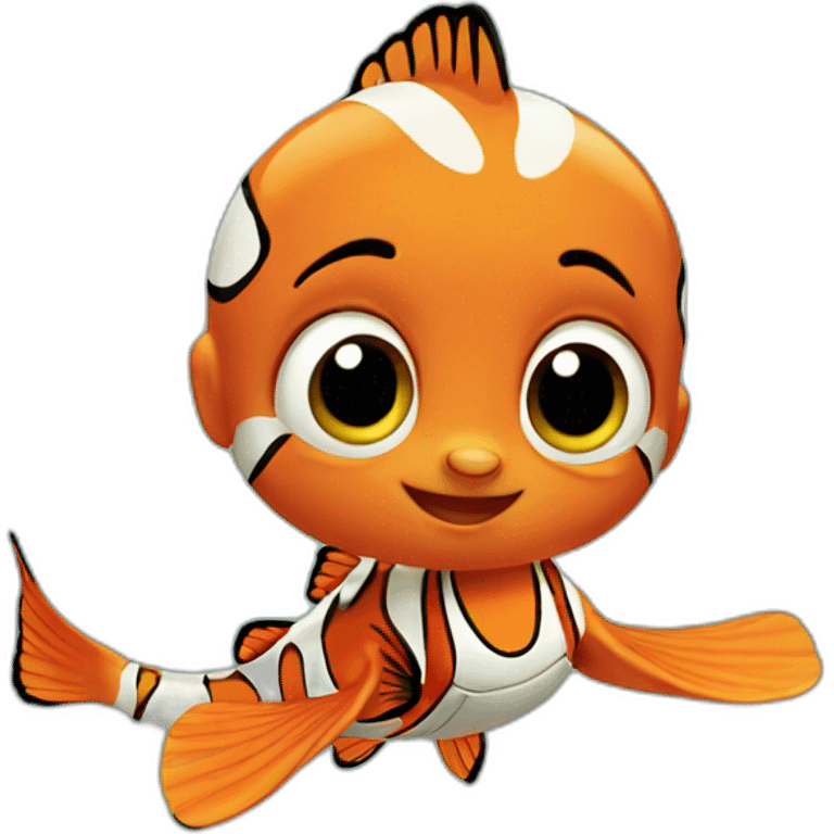 Cute baby nemo emoji