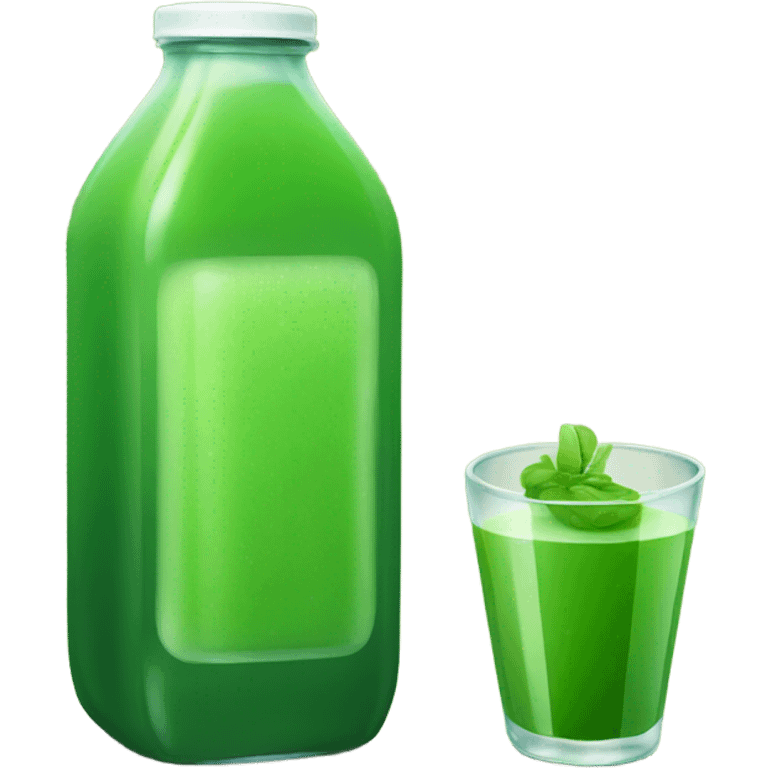 Bottled green juice emoji