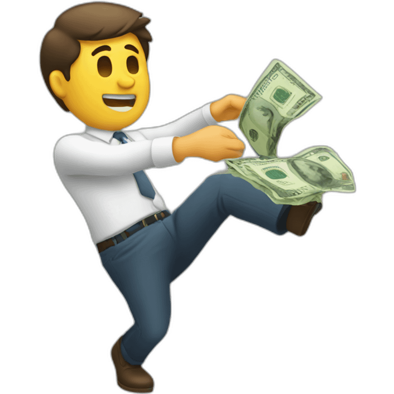 Man throwing money emoji