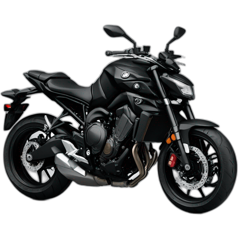 Yamaha MT-07 2019 black emoji