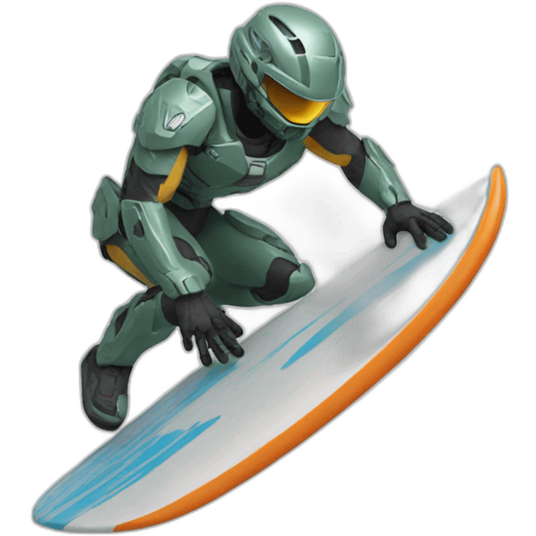 Halo surfing emoji