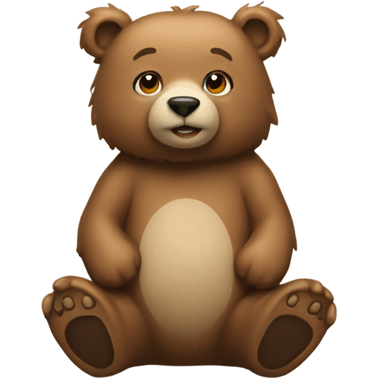 New Year's bear emoji