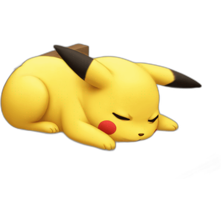 Pikachu sleeping emoji