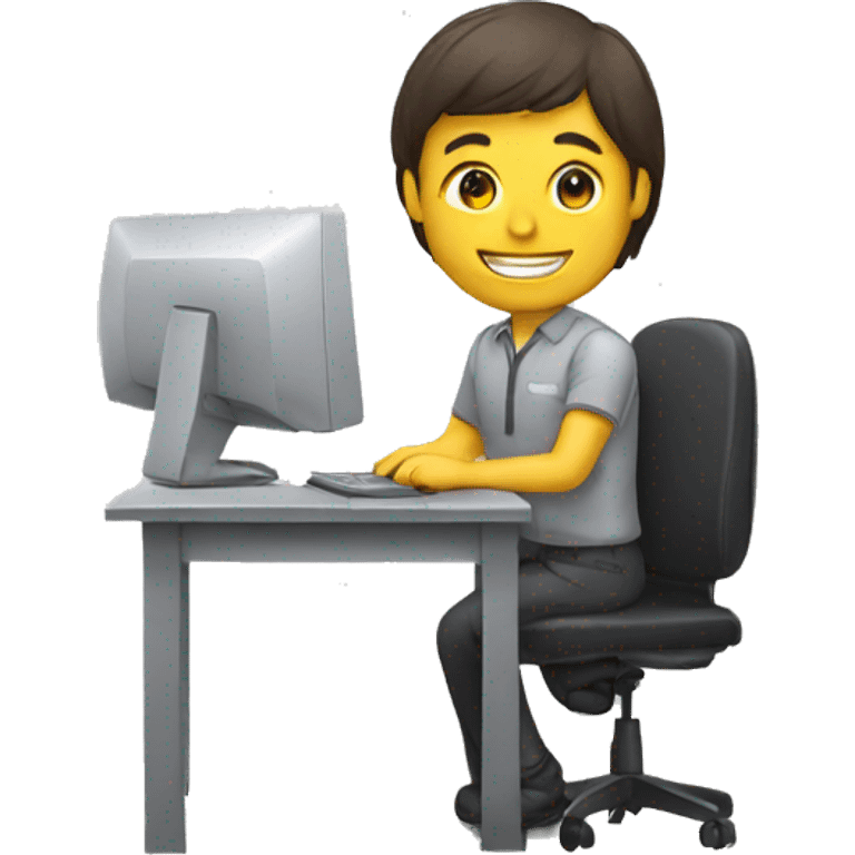 working in computer emoji