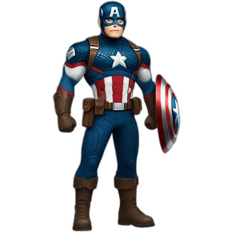 Captain America full body emoji