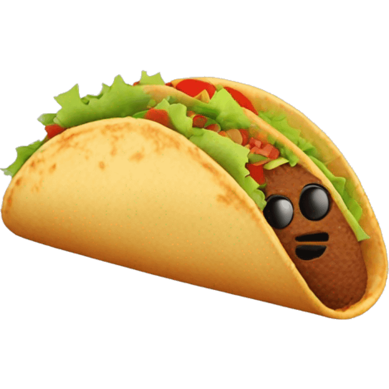 mexican taco no face emoji