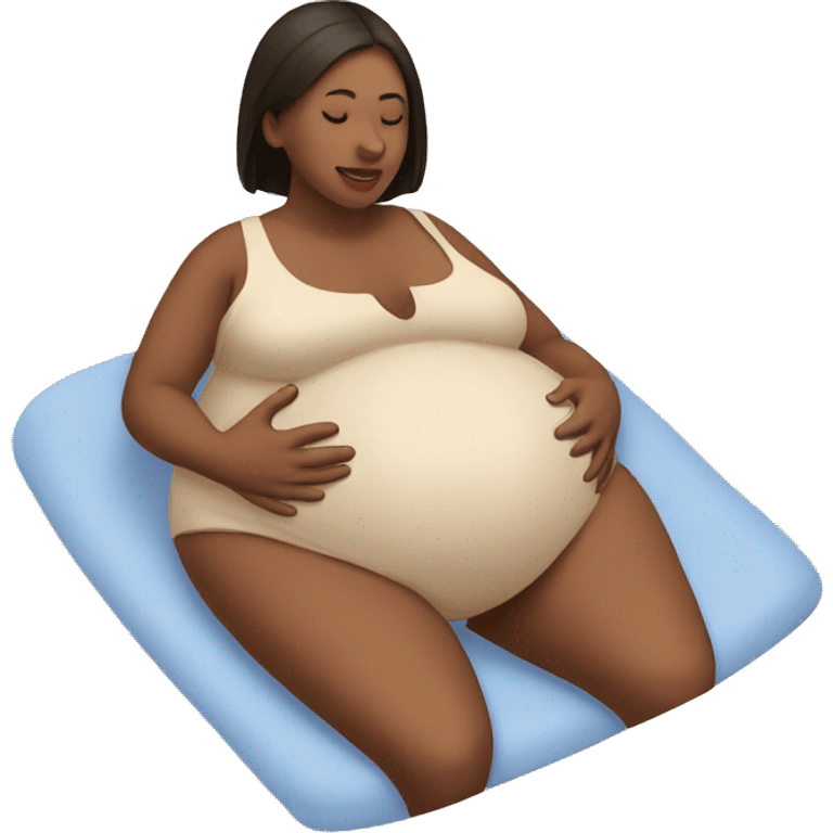 Pregnant massage  emoji