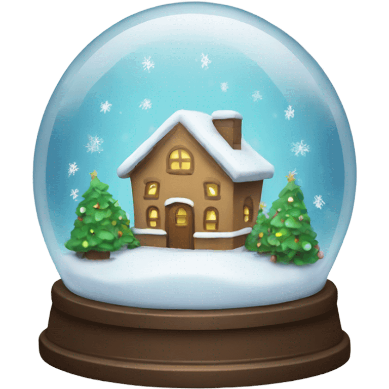 Christmas snowglobe emoji