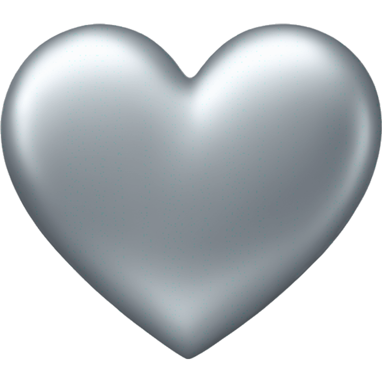 Silver heart  emoji