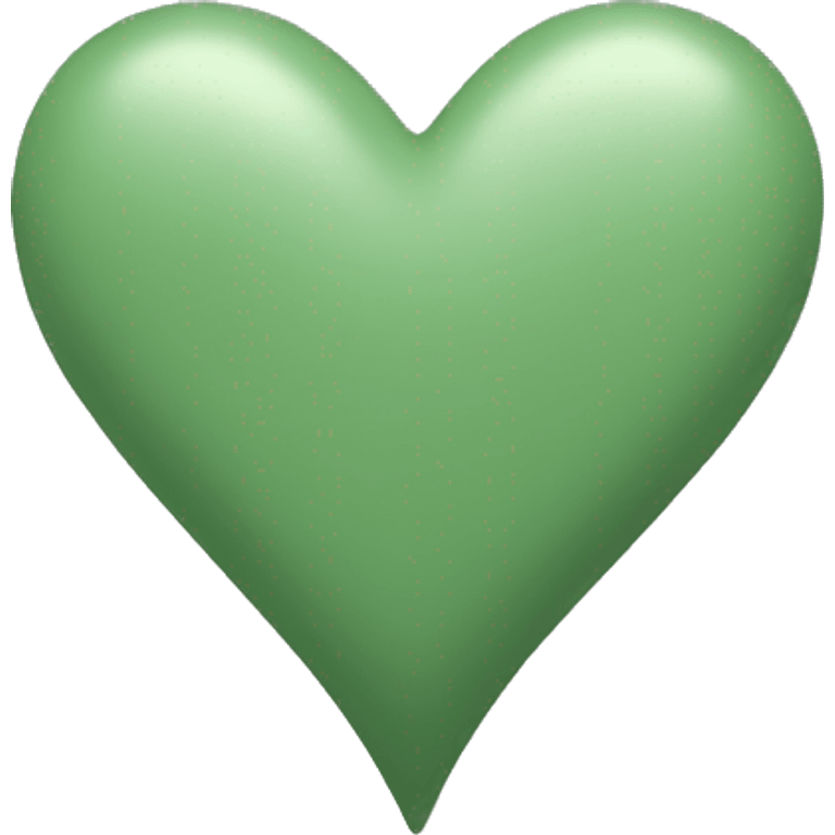 Sage green heart emoji