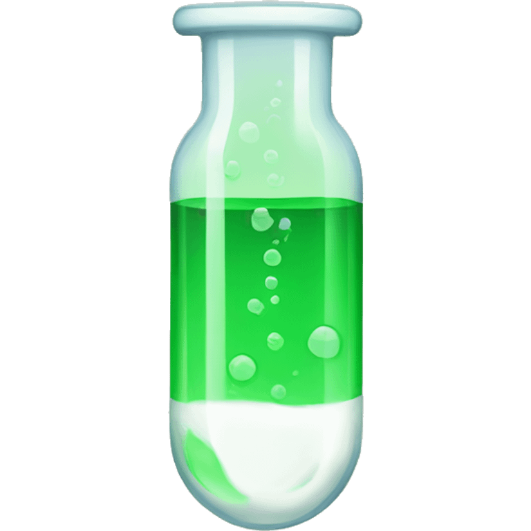 sad test tube emoji green theme emoji