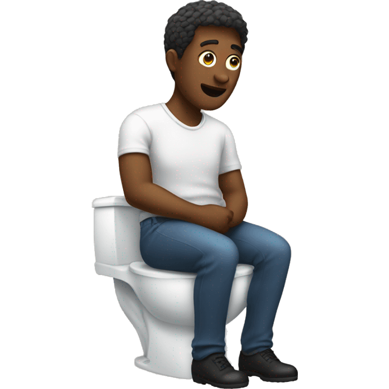 Man in a toilet emoji