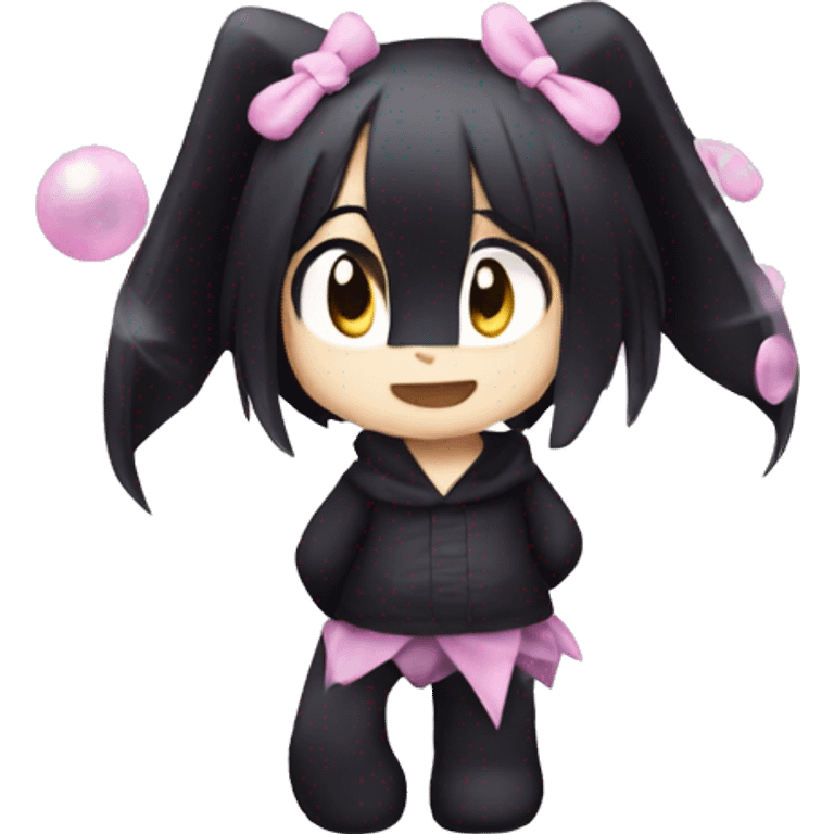 Kuromi sparkle emoji