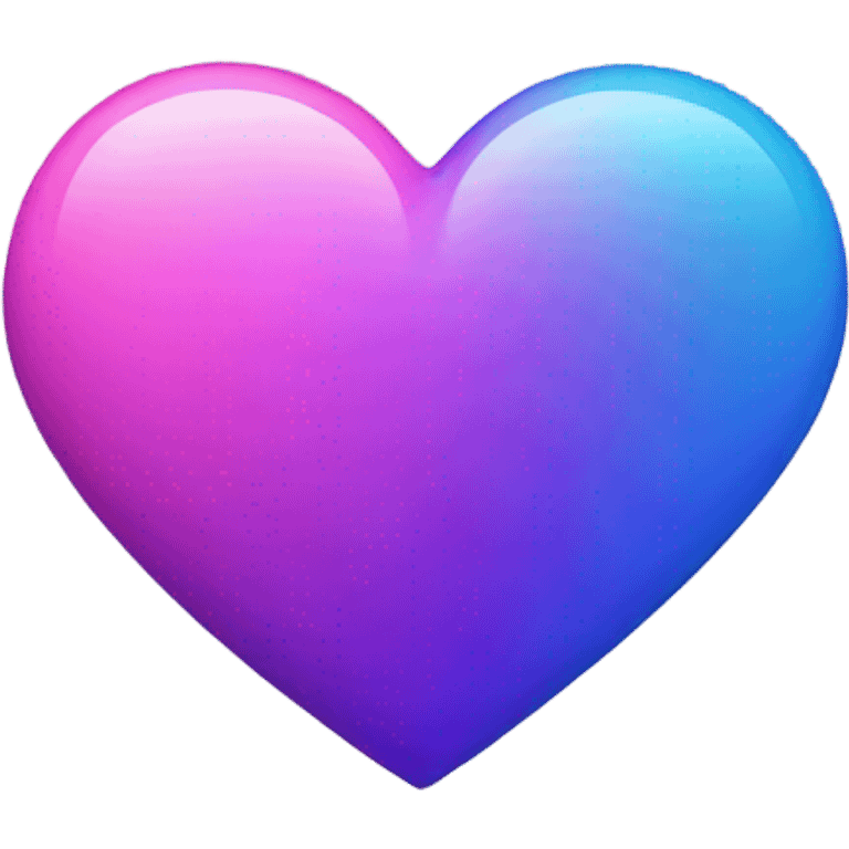 Pink purple blue heart emoji