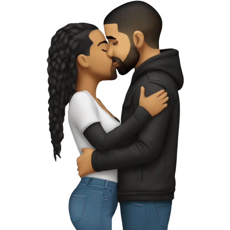 Drake kissing emoji