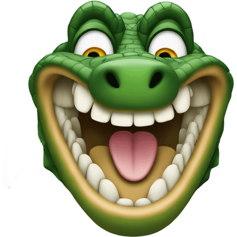 Gator at a New Year’s Eve party emoji