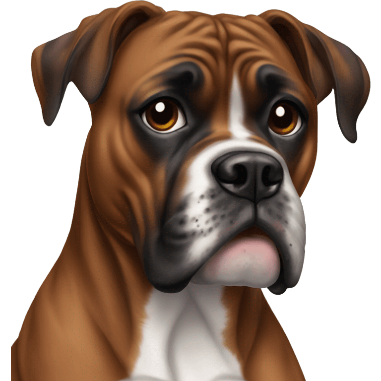 Brindle Boxer  emoji