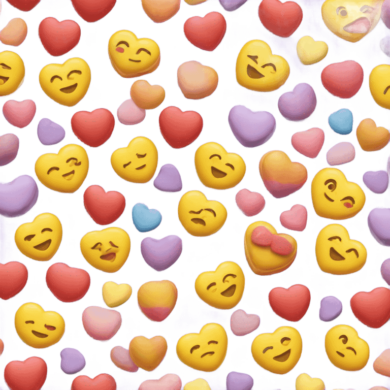 Conversation heart candies emoji